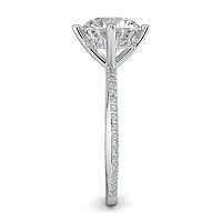 Ariel with 4 Claws with Swirled Diamonds on Band