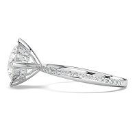 Ariel with 4 Claws with Swirled Diamonds on Band