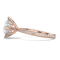 Ariel with 4 Claws with Swirled Diamonds on Band