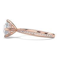 Ariel with 4 Claws with Swirled Diamonds on Band