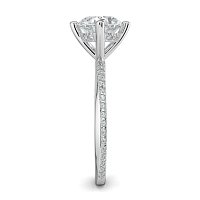 Ariel with 4 Claws with Swirled Diamonds on Band