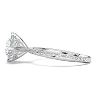 Ariel with 4 Claws with Swirled Diamonds on Band