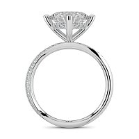 Ariel with 4 Claws with Swirled Diamonds on Band