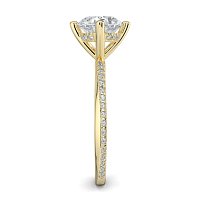Ariel with 4 Claws with Swirled Diamonds on Band