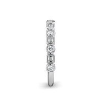 Cara Wedding Ring with Emerald and Round Diamonds on Band