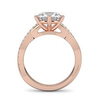 Jana 6 Claws with Diamonds on Half Band