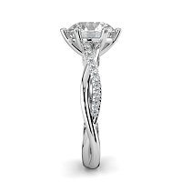 Jana 6 Claws with Diamonds on Half Band
