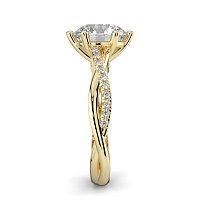 Jana 6 Claws with Diamonds on Half Band