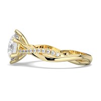 Jana 6 Claws with Diamonds on Half Band