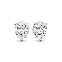 Earrings with 2 Lab Grown IGI Diamonds 1.55ct Total Weight