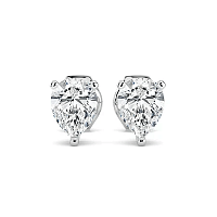 Earrings with 2 Lab Grown IGI Diamonds 2.05ct Total Weight