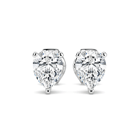 Earrings with 2 Lab Grown IGI Diamonds 1.55ct Total Weight