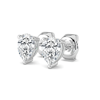 Earrings with 2 Lab Grown IGI Diamonds 2ct Total Weight