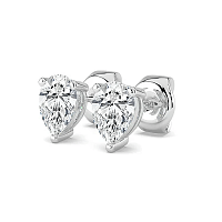Earrings with 2 Lab Grown IGI Diamonds 2.05ct Total Weight