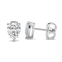 Earrings with 2 Lab Grown IGI Diamonds 1.05ct Total Weight