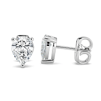 Earrings with 2 Lab Grown IGI Diamonds 1.55ct Total Weight