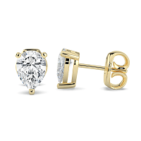 Earrings with 2 Lab Grown IGI Diamonds 1.07ct Total Weight