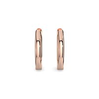 Earring Huggies with Total 0.18cts Lab-Grown Round Diamonds