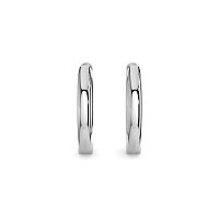 Earring Huggies with Total 0.18cts Lab-Grown Round Diamonds
