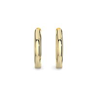 Earring Huggies with Total 0.18cts Lab-Grown Round Diamonds