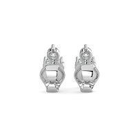 Trilogy Claw Set Earrings with Lab-grown Diamonds