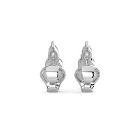 Trilogy Claw Set Earrings with Lab-grown Diamonds