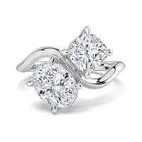 Toi&Moi with Curved Band