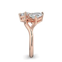 Toi&Moi with Curved Band