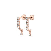 Drop Earrings with Claw Set Total 0.18cts Lab-grown Round Diamonds