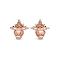 Stud Earrings with Total 2.00cts Lab-grown Diamonds