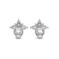 Stud Earrings with Total 2.00cts Lab-grown Diamonds