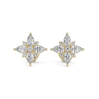 Stud Earrings with Total 2.00cts Lab-grown Diamonds