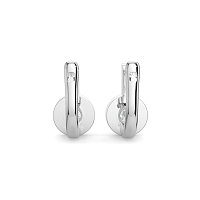 Earring Huggies with Claw Set Total 1.23cts Lab-Grown Round Diamonds