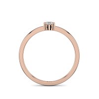 Stacker Ring with Single Diamond 0.1cts