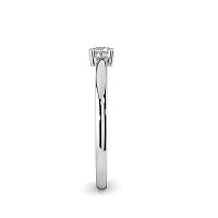 Stacker Ring with Single Diamond 0.1cts