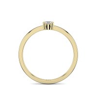 Stacker Ring with Single Diamond 0.1cts