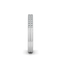 Double Row Natural Diamond Stacker Ring 0.20cts Total Weight