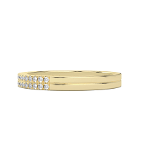 Double Row Natural Diamond Stacker Ring 0.20cts Total Weight