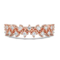 Cluster Claw Set Stacker Ring