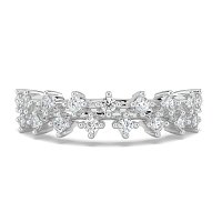 Cluster Claw Set Stacker Ring