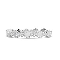 Bead and Milgrain Stacker Ring