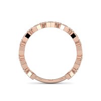 Bead and Milgrain Stacker Ring