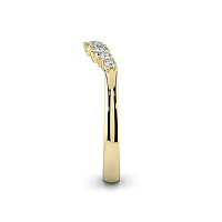 Cluster Crown Stacker Wedding Ring with Natural Diamonds 0.17ct Total Weight