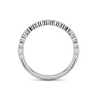 Stacker Ring with Crossed Bezels