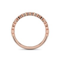 Stacker Ring with Crossed Bezels