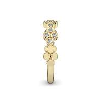 Stacker Ring with Crossed Bezels