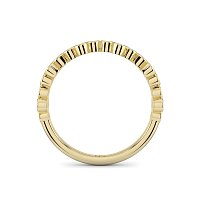 Stacker Ring with Crossed Bezels