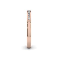 Stacker Ring with Diamonds in Channel