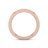 Stacker Ring with Diamonds in Channel
