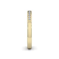 Stacker Ring with Diamonds in Channel